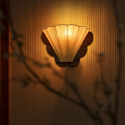French & Fabric Butterfly-Shaped 1-Light Wall Sconce Lamp