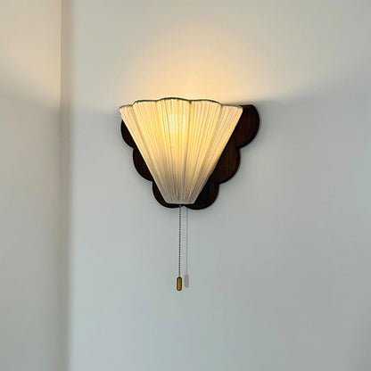 French & Fabric Butterfly-Shaped 1-Light Wall Sconce Lamp