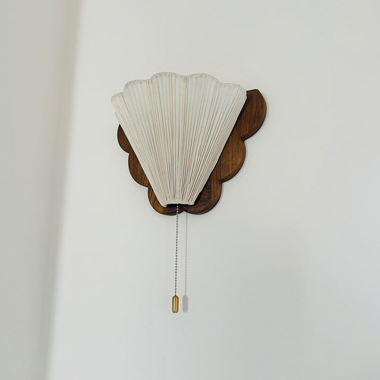 French & Fabric Butterfly-Shaped 1-Light Wall Sconce Lamp