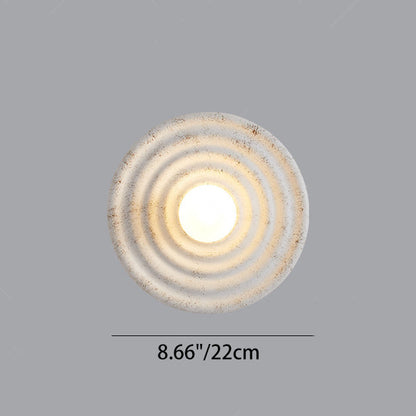 Nordic Resin Glass Round 1-Light Wall Sconce Lamp