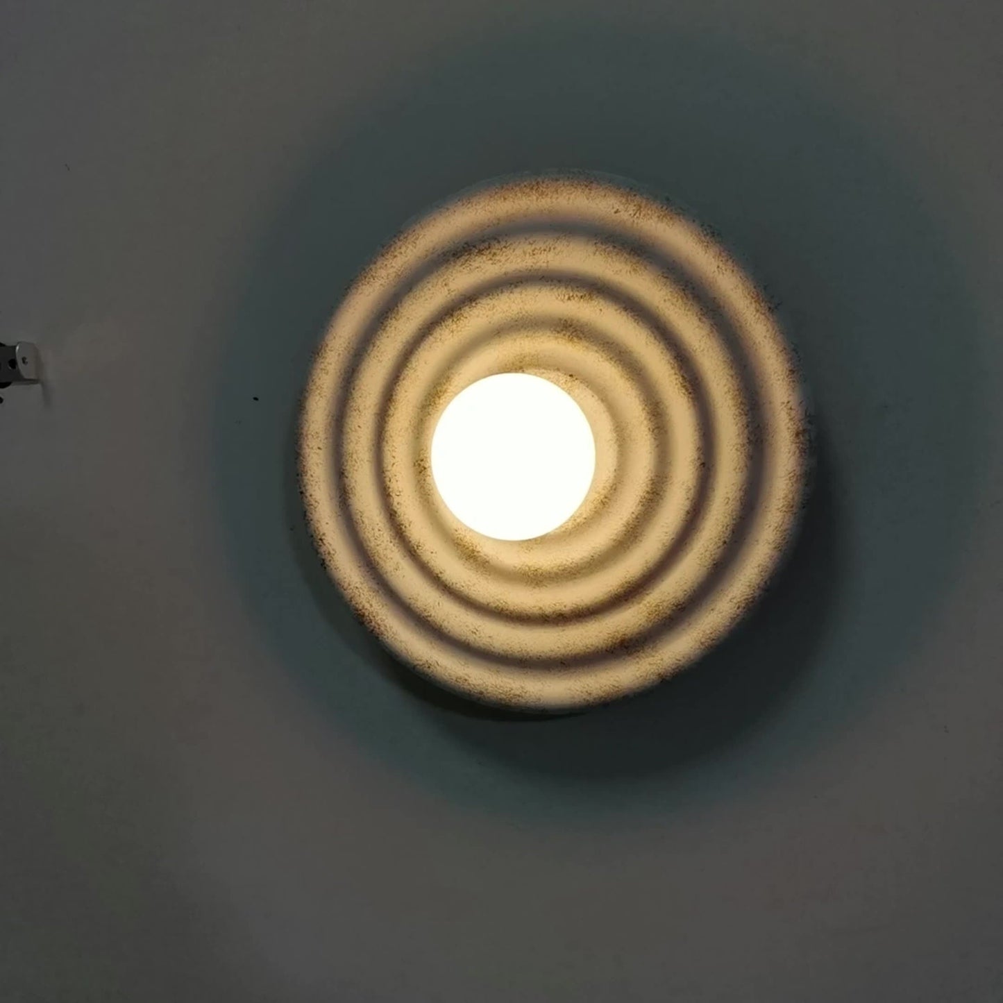 Nordic Resin Glass Round 1-Light Wall Sconce Lamp