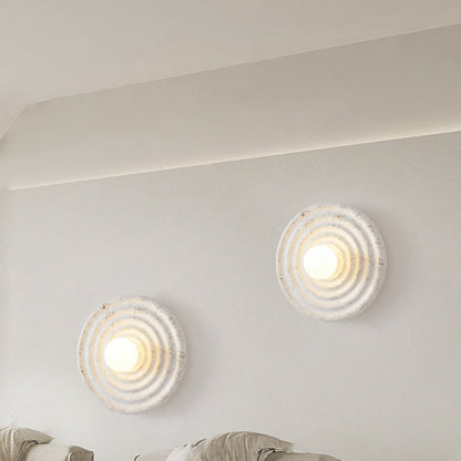 Nordic Resin Glass Round 1-Light Wall Sconce Lamp