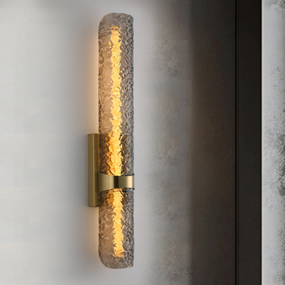 Scandinavian Water Wave Cylinder LED Wall Sconce Lamp
