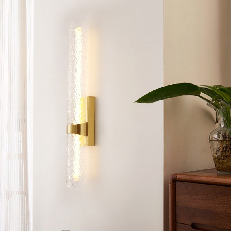 Scandinavian Water Wave Cylinder LED Wall Sconce Lamp