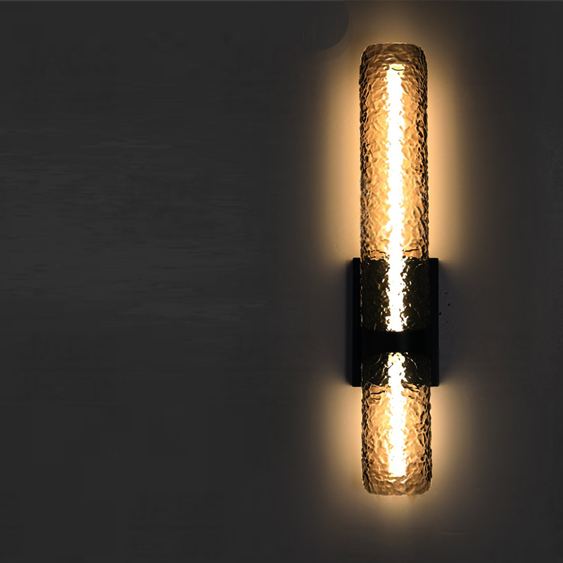 Scandinavian Water Wave Cylinder LED Wall Sconce Lamp