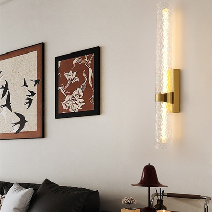 Scandinavian Water Wave Cylinder LED Wall Sconce Lamp