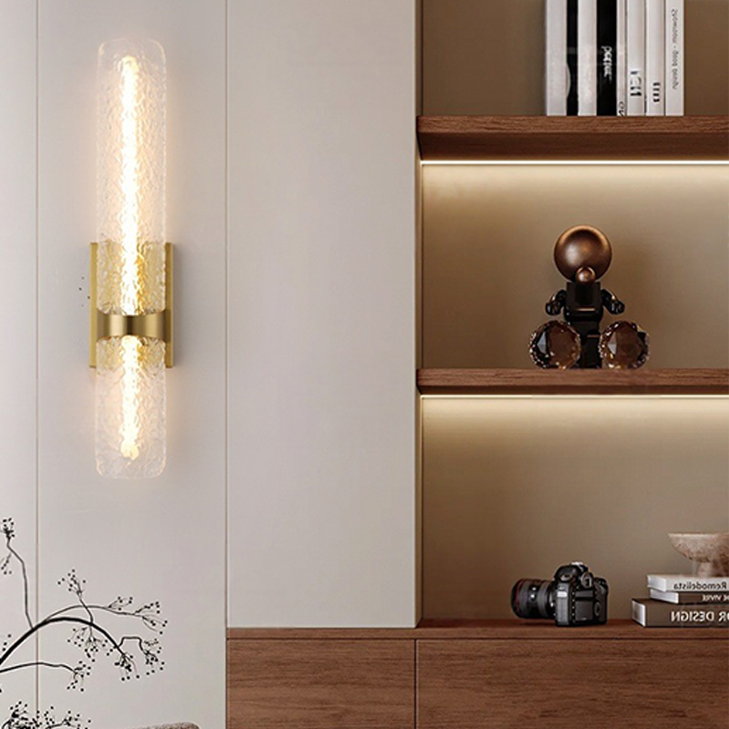 Scandinavian Water Wave Cylinder LED Wall Sconce Lamp