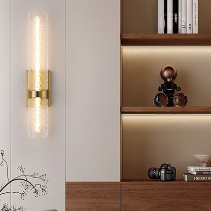 Scandinavian Water Wave Cylinder LED Wall Sconce Lamp