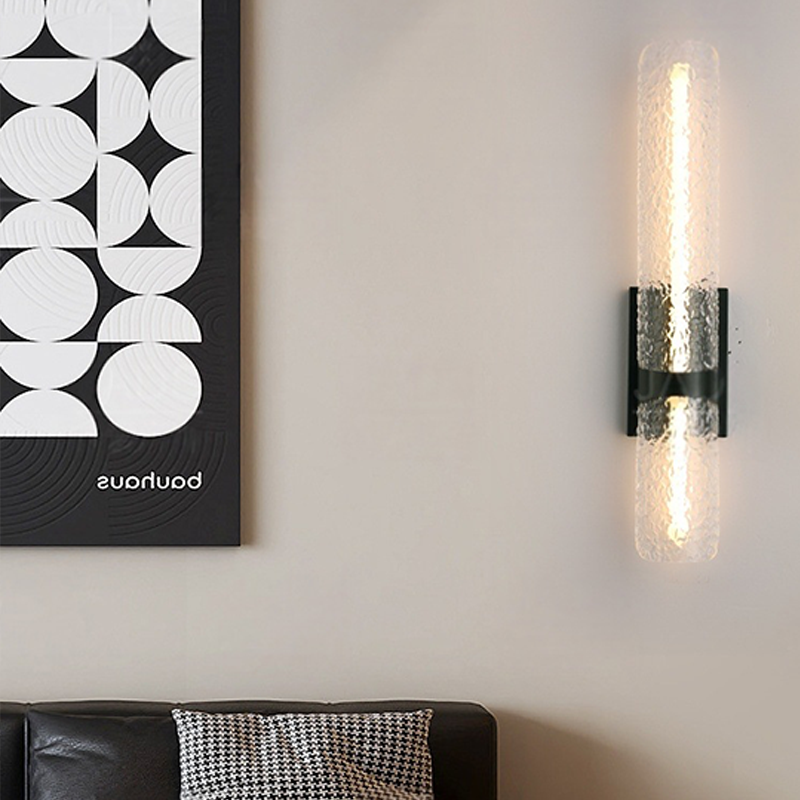 Scandinavian Water Wave Cylinder LED Wall Sconce Lamp