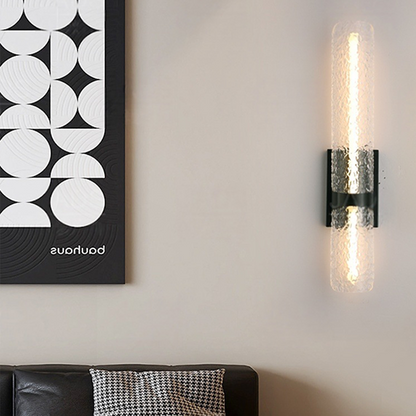 Scandinavian Water Wave Cylinder LED Wall Sconce Lamp