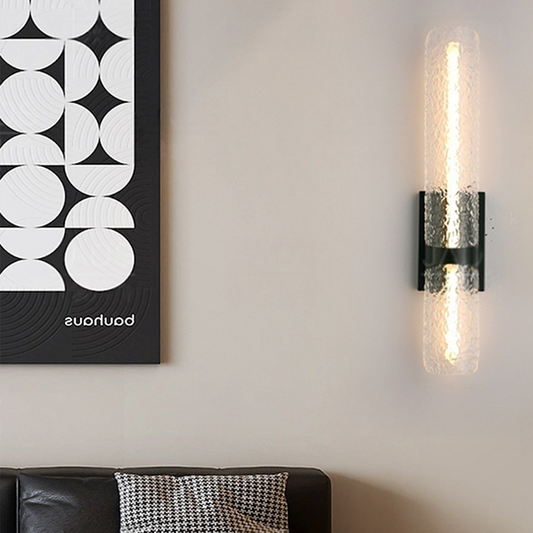 Scandinavian Water Wave Cylinder LED Wall Sconce Lamp