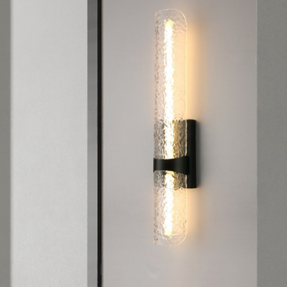 Scandinavian Water Wave Cylinder LED Wall Sconce Lamp