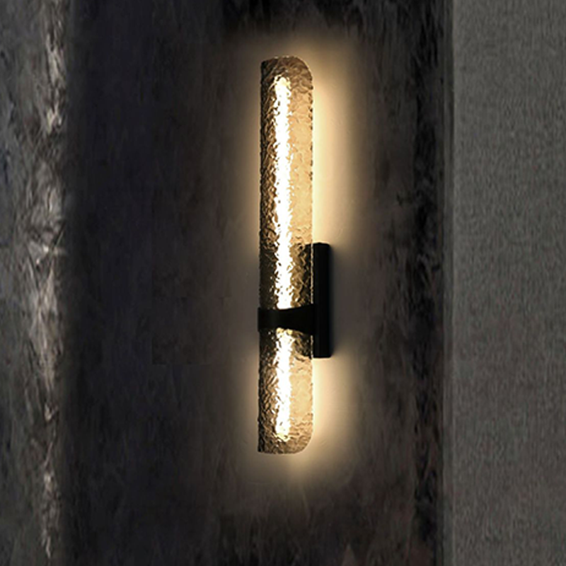 Scandinavian Water Wave Cylinder LED Wall Sconce Lamp
