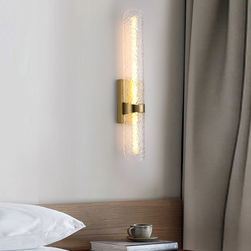 Scandinavian Water Wave Cylinder LED Wall Sconce Lamp