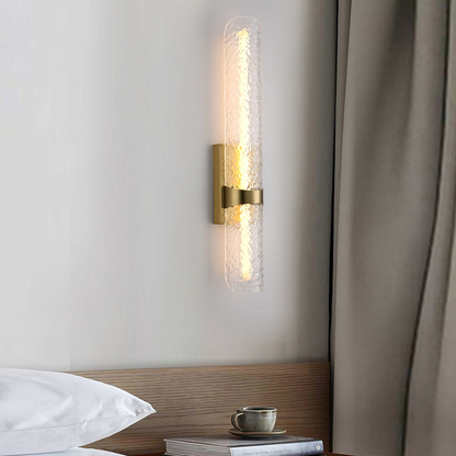 Scandinavian Water Wave Cylinder LED Wall Sconce Lamp