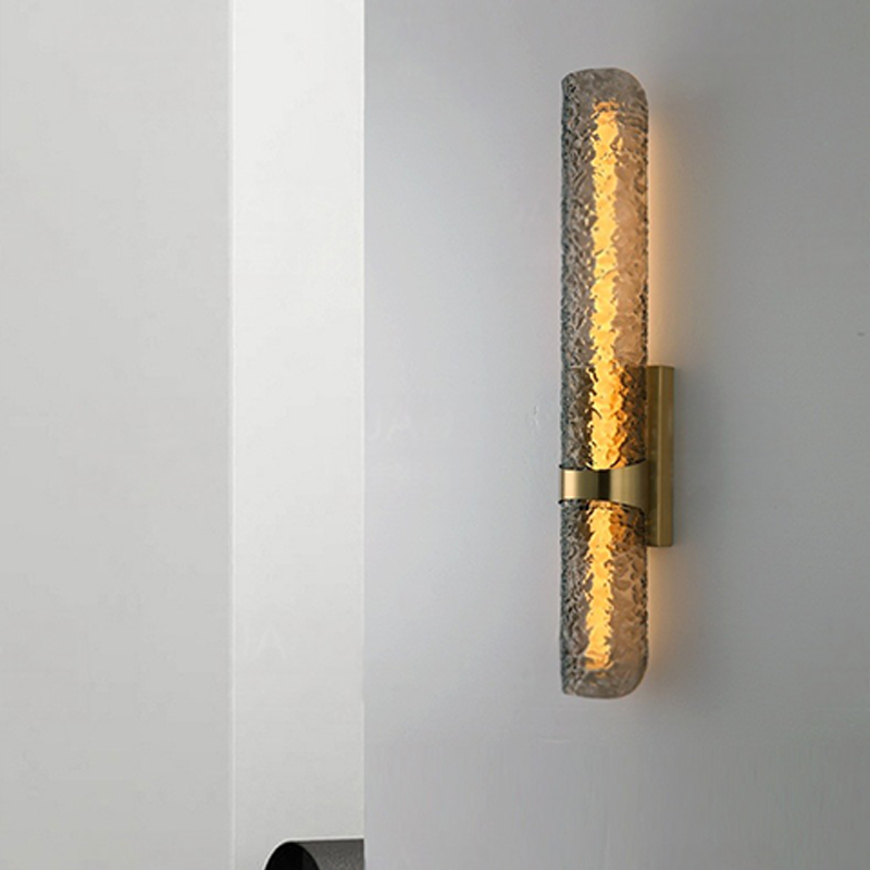 Scandinavian Water Wave Cylinder LED Wall Sconce Lamp