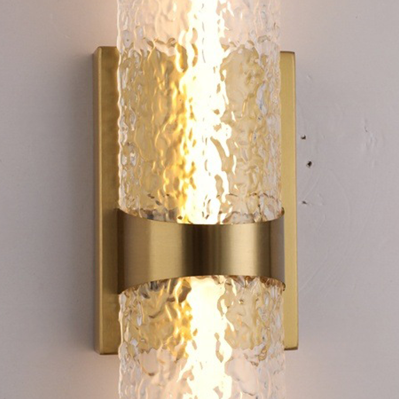 Scandinavian Water Wave Cylinder LED Wall Sconce Lamp