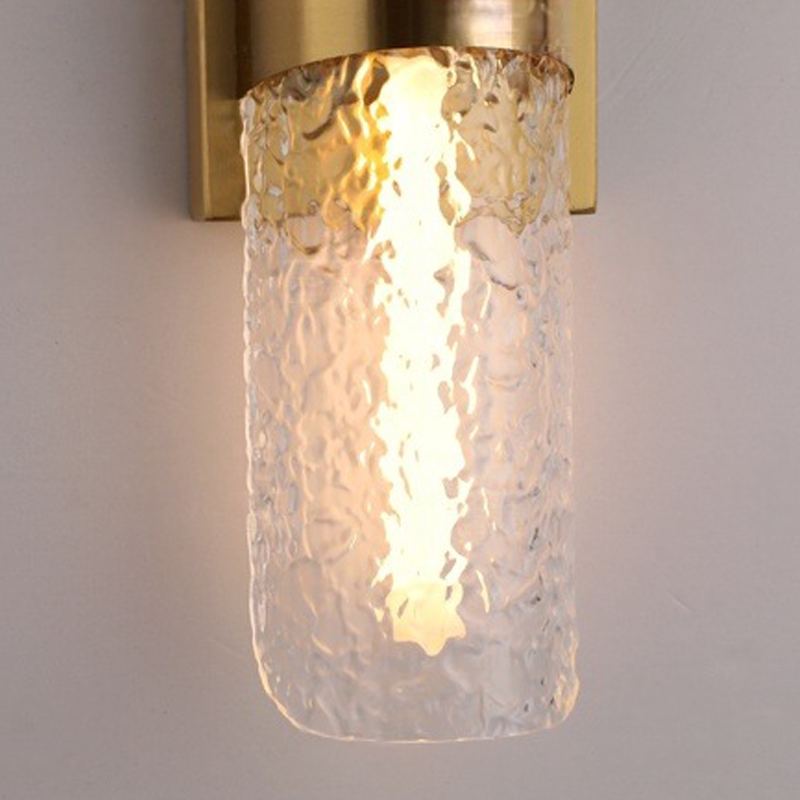 Scandinavian Water Wave Cylinder LED Wall Sconce Lamp