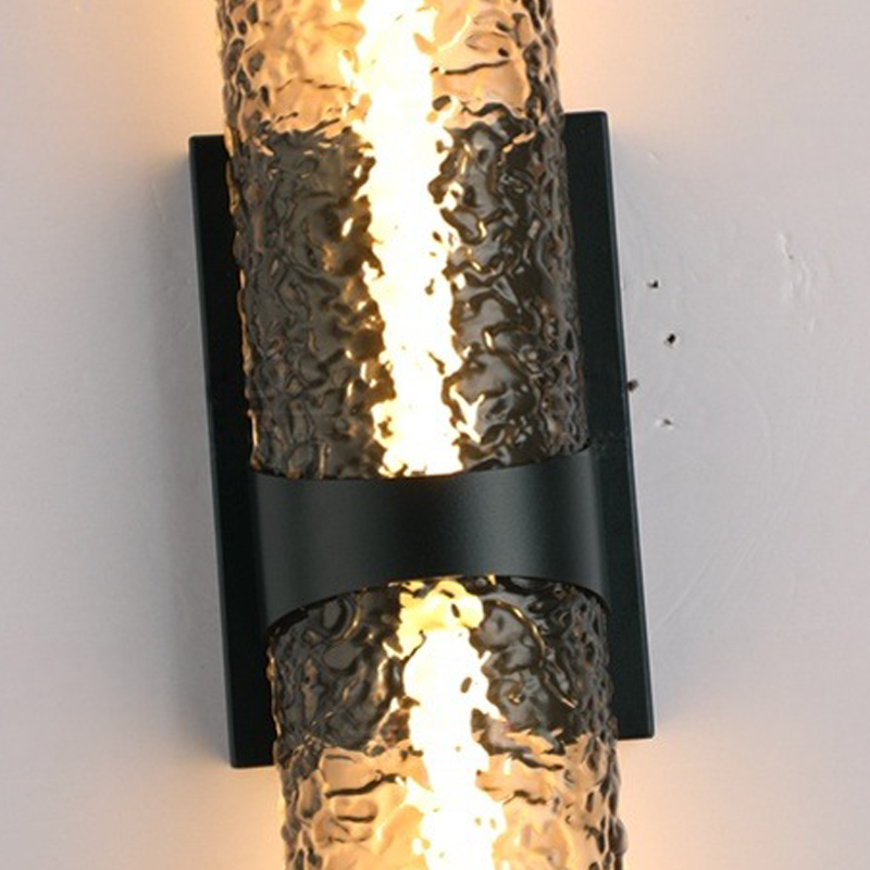 Scandinavian Water Wave Cylinder LED Wall Sconce Lamp