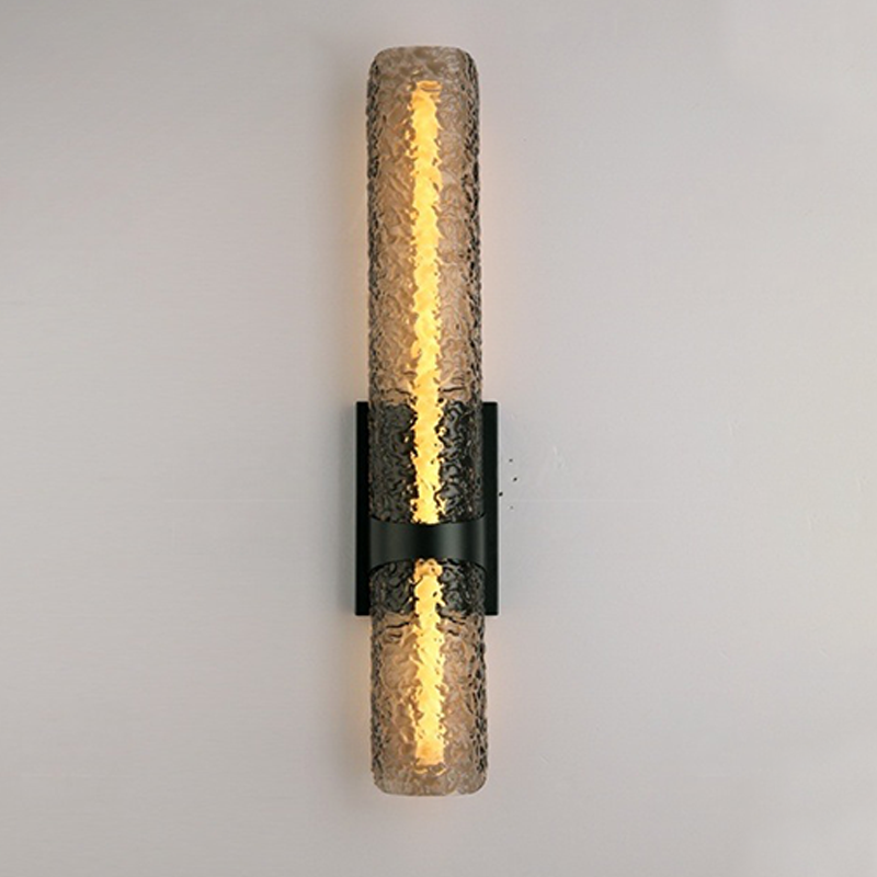Scandinavian Water Wave Cylinder LED Wall Sconce Lamp