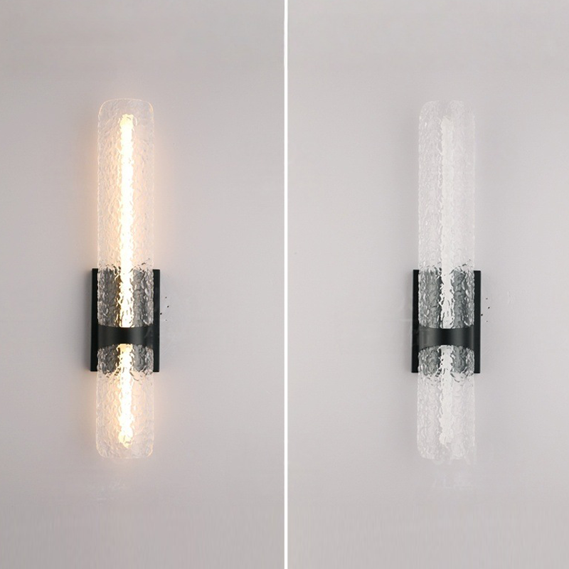 Scandinavian Water Wave Cylinder LED Wall Sconce Lamp