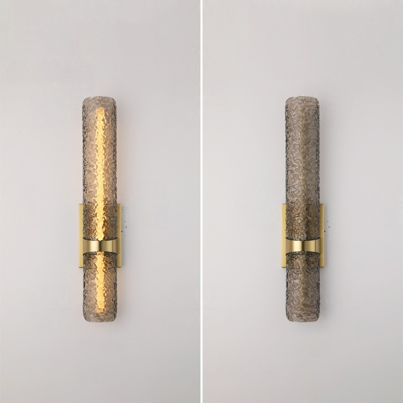Scandinavian Water Wave Cylinder LED Wall Sconce Lamp