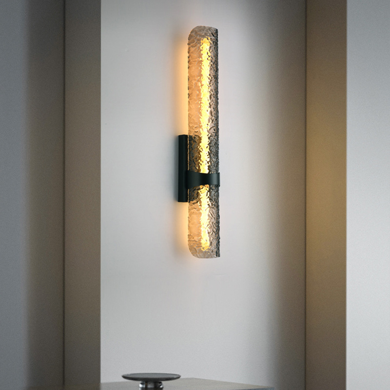Scandinavian Water Wave Cylinder LED Wall Sconce Lamp