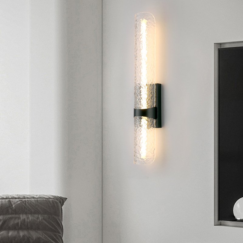 Scandinavian Water Wave Cylinder LED Wall Sconce Lamp