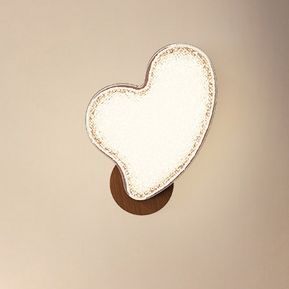 Nordic Hardware Acrylic Heart-Shaped LED Wall Sconce Lamp