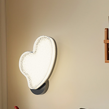 Nordic Hardware Acrylic Heart-Shaped LED Wall Sconce Lamp