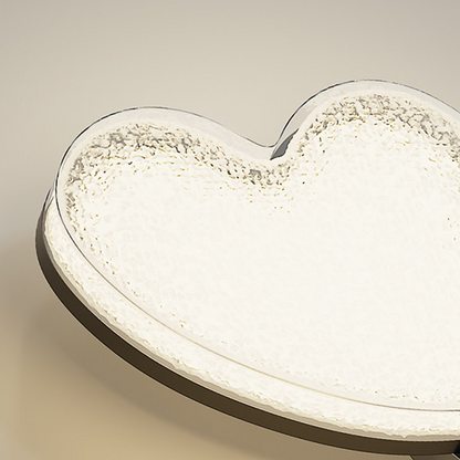 Nordic Hardware Acrylic Heart-Shaped LED Wall Sconce Lamp
