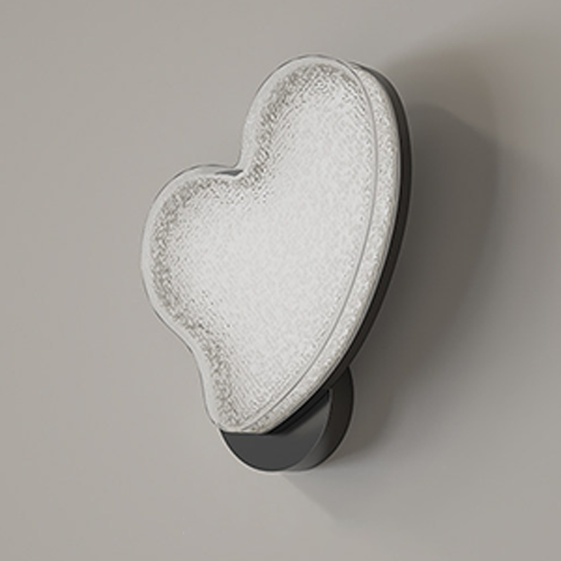 Nordic Hardware Acrylic Heart-Shaped LED Wall Sconce Lamp