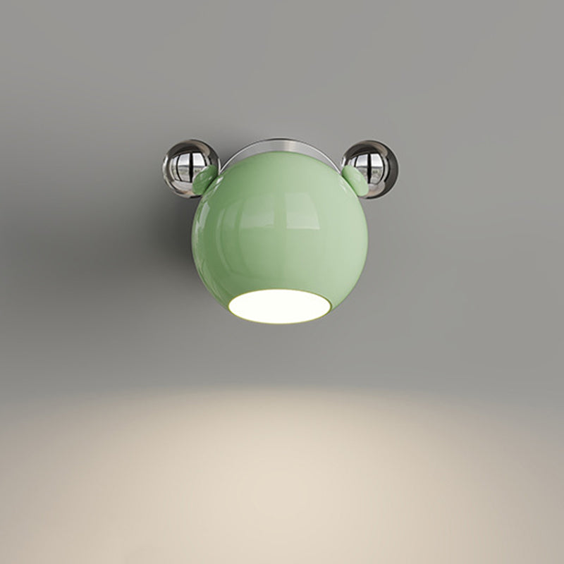 Creative Iron Cartoon Bear Kids LED Wall Sconce Lamp