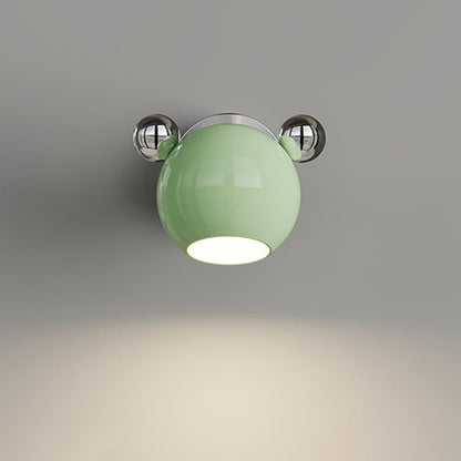 Creative Iron Cartoon Bear Kids LED Wall Sconce Lamp