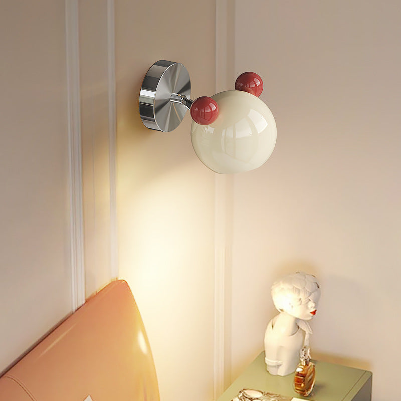 Creative Iron Cartoon Bear Kids LED Wall Sconce Lamp