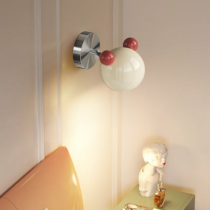 Creative Iron Cartoon Bear Kids LED Wall Sconce Lamp