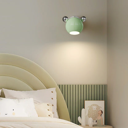 Creative Iron Cartoon Bear Kids LED Wall Sconce Lamp