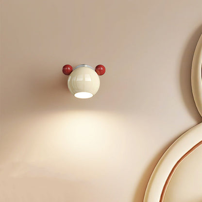 Creative Iron Cartoon Bear Kids LED Wall Sconce Lamp