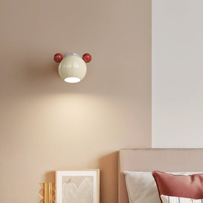 Creative Iron Cartoon Bear Kids LED Wall Sconce Lamp