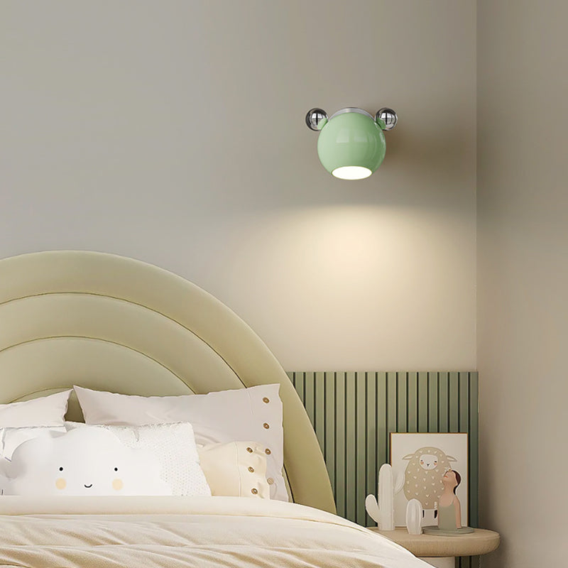 Creative Iron Cartoon Bear Kids LED Wall Sconce Lamp