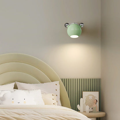 Creative Iron Cartoon Bear Kids LED Wall Sconce Lamp