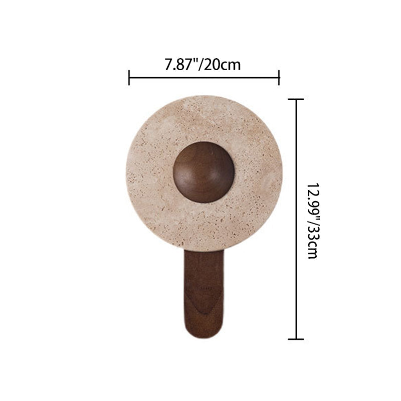 Shabby Wood Geometric Combined Shape LED Wall Sconce Lamp