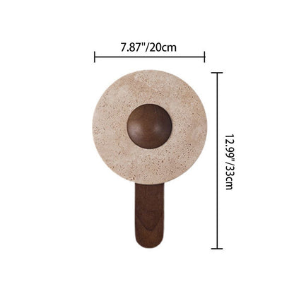 Shabby Wood Geometric Combined Shape LED Wall Sconce Lamp