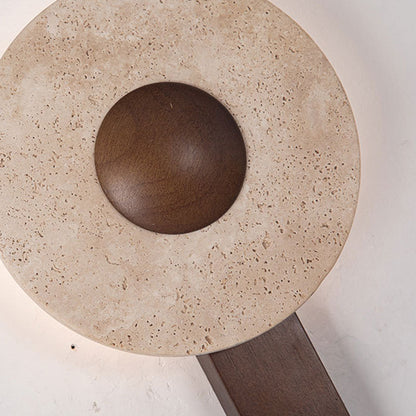 Shabby Wood Geometric Combined Shape LED Wall Sconce Lamp