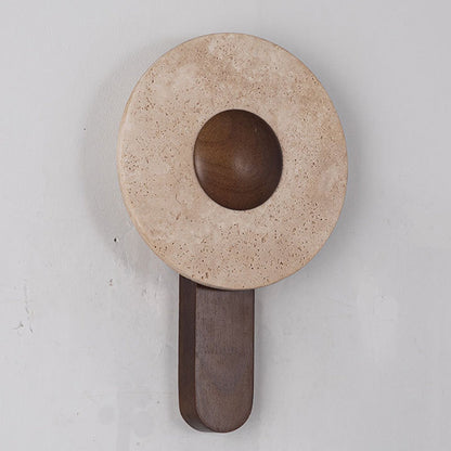 Shabby Wood Geometric Combined Shape LED Wall Sconce Lamp