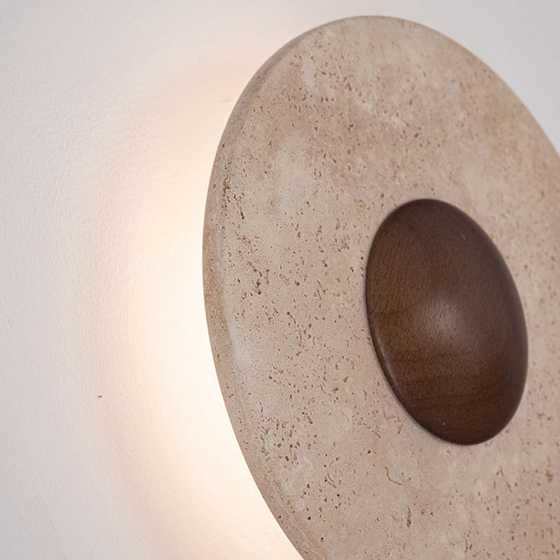 Shabby Wood Geometric Combined Shape LED Wall Sconce Lamp