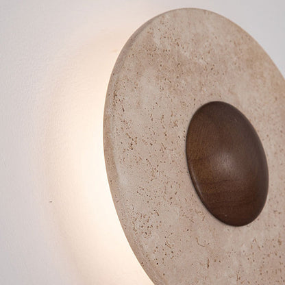 Shabby Wood Geometric Combined Shape LED Wall Sconce Lamp