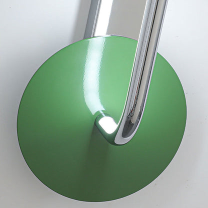 French Iron Aluminum Acrylic Round LED Wall Sconce Lamp