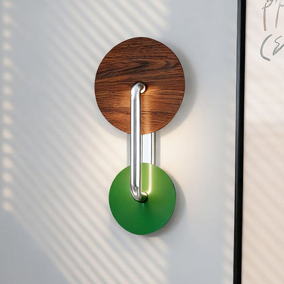 French Iron Aluminum Acrylic Round LED Wall Sconce Lamp