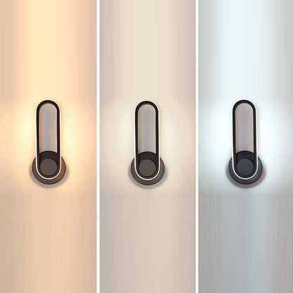 Nordic Acrylic Metal Round Oval LED Wall Sconce Lamp